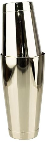 Coctelera,Coctelera Profesional Coctelera de 750/550 ml, mezcladora de acero inoxidable, 2 piezas, herramientas for coctelería(Gold)