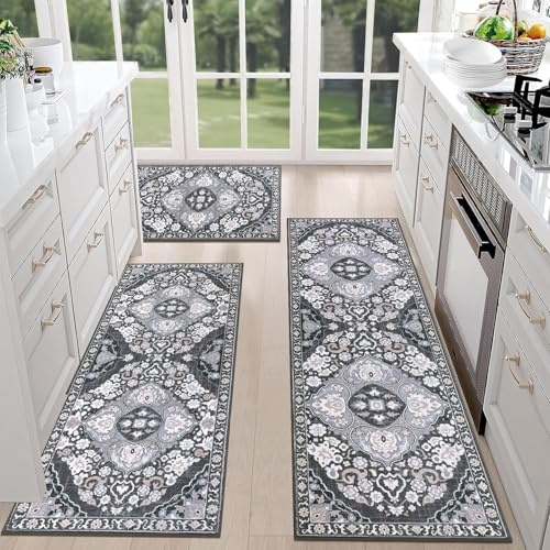 Alfombra de cocina genérica para suelo | Alfombra gruesa estilo bohemio, conjunto grueso y cómodo para sala de estar, dormitorio y entrada