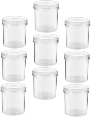 KICHOUSE 9pcs Portable Household Critter Boxes with 3x Magnifying Insect Observation Cups for Nature Exploration and Insect Rearing