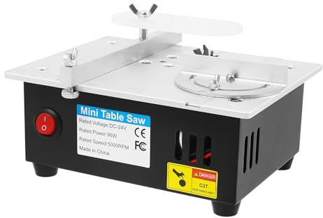 Tischkreissäge, 96W Dekupiersäge Tischsäge, Multifunktions-Tischsäge, Mini-Tischsäge für den Modellbau, Handwerksbetriebe, Hobby-Entwicklung