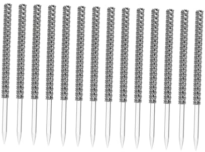 NOLITOY 12pièces Bâtonnets Décoratifs Forme De Pomme Pics à Sucettes Brillants Accessoires pour Bonbons De Fête Bâtonnets à Desserts Idées De Décoration pour Fêtes
