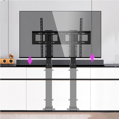 Telescopic Electric TV Lift - Adjustable Remote-Controlled Stand, Dual Motor for Large Screens, Supports Up to 130kg, Perfect for Home Theaters & Entertainment Spaces