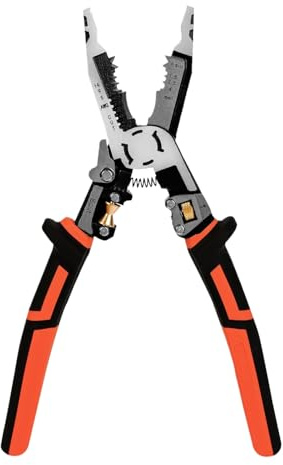Herramienta Para Pelar Cables Eléctricos,Tenazas Pelacables Cortacables Manuales | Ergonómico Multifuncional Pequeño Crimpador para Automotriz Industrial Manualidades