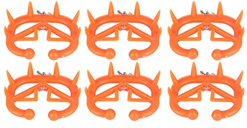ZJchao Nasenring Kühe Kälber [2024 Neu] 6PCS Kunststoff Tier Weaner Kalb Kuh Rinder Entwöhnung Ausrüstung 9,5 X 7,5 Cm Robust &