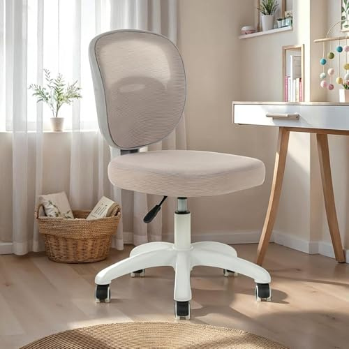 Schreibtischstuhl MAYLA mit Rollen, Grau - Bürostuhl für Kinder, ergonomisch & höhenverstellbar mit Gaslift, atmungsaktiver Mesh-Rücken, ohne Armlehnen für mehr Bewegungsfreiheit im Kinderzimmer