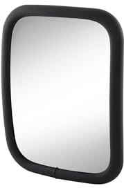 HELLA 8SB 501 147-021 Espejo gran angular - atornillado - Cubierta de plástico - negro - Ancho: 211mm - Altura: 161mm - ambos lados