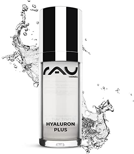 RAU Cosmetics Hyaluronsäure Serum Plus 30 ml - Hochkonzentriertes Anti-Aging Gesichtsserum mit Sofort-Effekt - Feuchtigkeitsserum für Gesicht gegen Falten - Aufpolsternde Pflege für Damen & Herren