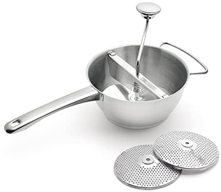Giannini Extragourmet Passaverdura con 2 trafile da 2 e 3 mm Acciaio inox ø 20 x h 19 cm