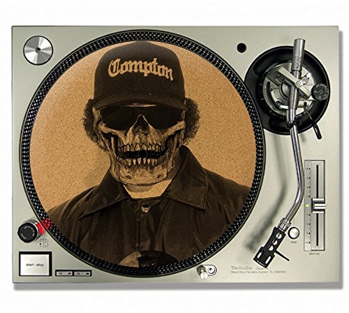 Eazy E CORK DJ SLIPMATS/Skivspelare Halkmattor - Vinyl - NWA