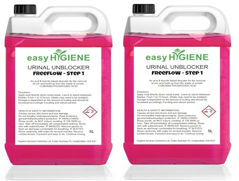 10L 2x5L URINAL FreeFLOW Descaler Cleaner for URIC ACID scale build up limescale