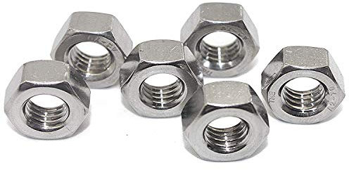 M3 100 Stück - V2A Sechskantmuttern DIN 934 / DIN-EN-ISO 4032 Edelstahl A2-70