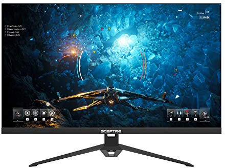 Sceptre IPS 27 Gaming 165Hz 144Hz HDMI DisplayPort FHD LED Monitor, AMD FreeSync FPS RTS Build-in Speakers Machine Black 2020 (E275B-FPT168)