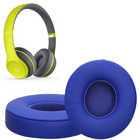 kwmobile 2X Ohr Polster für Beats Solo 2 Wireless/Solo 3 Wireless Ohrpolster - Ersatz Ohrpolster - Kopfhörer Ersatzteile - Kopfhörer Ersatzpolster für Over Ear Headphones