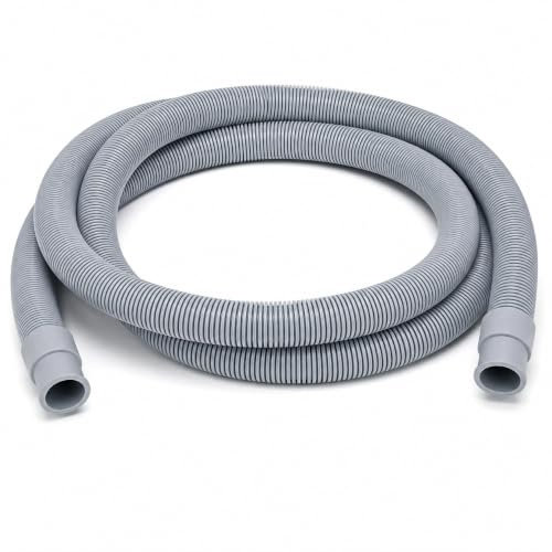 CABLEPELADO Manguera Desagüe Lavadora y Lavavajillas 2 m Ø20 mm | Tubo Flexible Corrugado Universal (3/4), Repuesto Resistente, Instalación Rápida y Sin Fugas