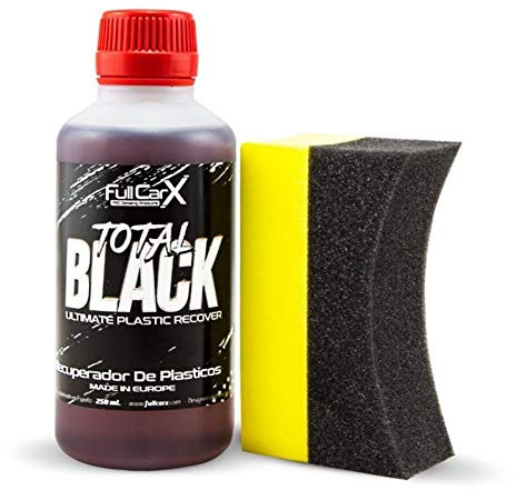 AutoFullCar FullCarX Super Kunststoffreiniger und Politur für Reifen Auto und Motorrad, Total Black FullCarX 250 ml