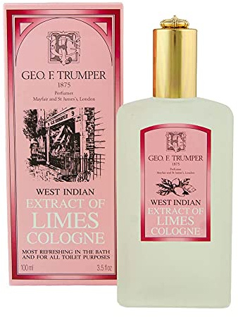 Geo F Trumper Extract of Limes Eau de Cologne Atomiser Spray for Men (100ml/3.38floz) with Exhilarating Tangy Sharpness of Fresh Tropical Fresh Limes