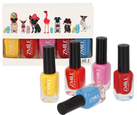 ZMILE COSMETICS Summer Vacation veganes Nagellack-Set – Gel Like Nail Polish Set für Unterwegs, zum Reisen und Verschenken