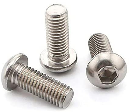 50 Pcs 1/4-20 x 1 Button Head Socket Cap Bolts Screws,304 Stainless Steel 18-8,Allen Socket Drive,Bright Finish,Fully Machine Thread (1/4-20 x 1 50pcs)