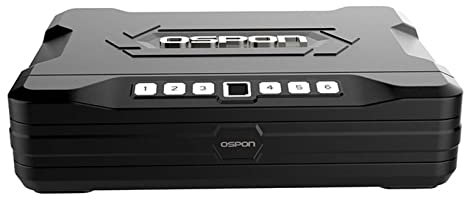 Gun Safes, Pistol Safe with Fingerprint Digital Password Traditional Key, Quick Access Handgun Safe, Portable Gun Lock Box