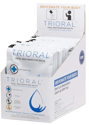 TRIORAL Electrolyte Powder Oral Rehydration Salts, 15 Drink Packets