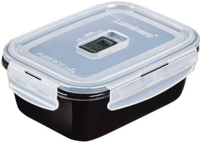Luminarc Pure Box Lot de 1 récipients hermétiques en verre 16 x 11 x 7 cm - 82 cl bicolore