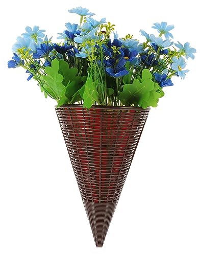 FUNOMOCYA Türhanging Blumenkorb Aus Kunstblumen Simulationsblumenkorb Zum Aufhängen Künstlicher Blumenkorb Für Haustür Leicht Zu Installieren Dekorieren