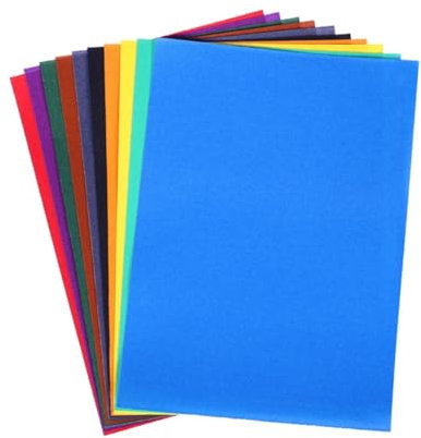 NUOBESTY Papel de Lija de Colores Color Aleatorio para Pintura al Óleo 8k Textura Suave Especial 10 Hojas Ideales para Dibujo y Creatividad Artística