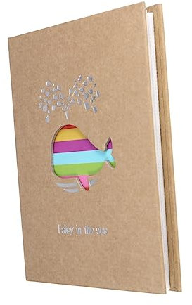 IMIKEYA Cartoon Fotoalbum für Kinder 22,6x18,3cm aus Kraftpapier mit 100 Fotos Taschen zum Erinnerungen Bewahren für Familien Jubiläen