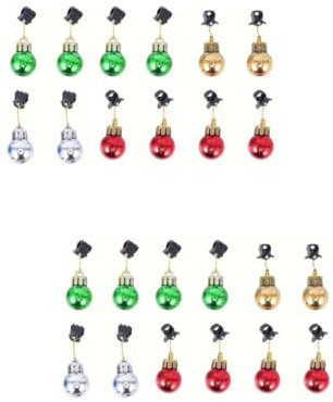 Ciieeo STK weihnachtliche Bartclipkugeln weihnachtsdeko nachhaltige Bart Haarschmuck weihnachtliche Bartkugeln Ornament Gadgets für Männer Bartclip-Anhänger scheinen
