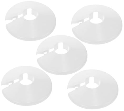 Ciieeo 5 Stück Runde Wasserrohre Weiße Pvc-dekorplatte Mit Schnellaufbau Zum Verstecken Hässlicher Rohrverbindungen Sanitärflansche Für Nahtlose Optik