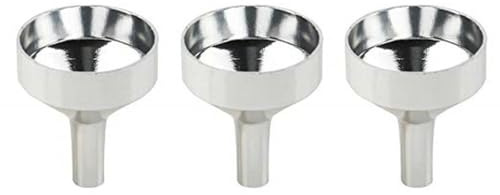 3 Pcs Perfumery Funnel Small, Stainless Steel Funnel Mouth 5mm In Diameter, High Quality Food Grade Funnels, For Transfer Liquids, Cosmetics, Essential Oils, Perfume