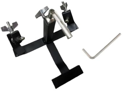 MagiDeal Soporte para pedal de cencerro, soporte para pedal de percusión, accesorios ajustables, soporte para platillo de batería ajustable