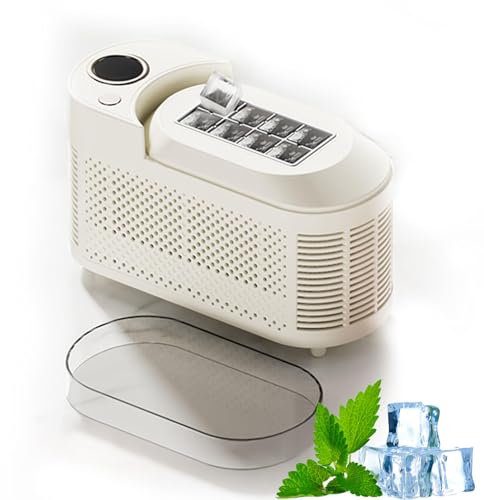 Macchina per Produttore di Ghiaccio A Pellet Portatile, Macchina per Produttori di Ghiaccio, Piccola Produttrice di Cubetti di Ghiaccio Trasparente, 8 Cubi in 10 Minuti, Serbatoio d'Acqua A Un Tocco
