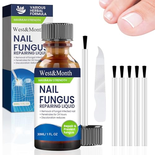 hautllaif 30ml Nail Repairing Liquid,Restores Discoloured Thick Nails,A Powerful Solution to Address Nail Yellowing and Promote Healthy Nail Growth