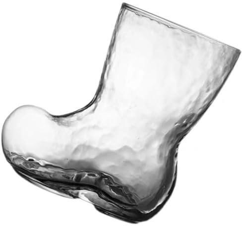 HOLIDYOYO Copa de Vidrio Bota de Cerveza 380Ml Transparente Diseño para Fiestas Compatible Bebidas Frías y Calientes Vasos Originales