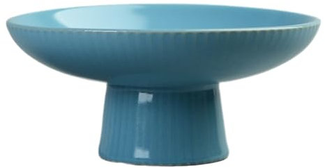 Eleeonora Vassoio Portafrutta in Ceramica con Piedini,Fruttiera in Ceramica con Base,Facile da Pulire,Bello,Stabile,Utilizzato per Conservare Frutta,Biscotti,Prodotti da Forno