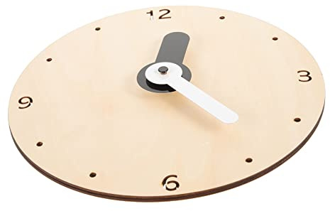 HAMPPLIES Reloj de Pared Silencioso Infantil Minimalista de Madera Decorativo para Habitación de Resistente Nórdico para Dormitorio y Oficina