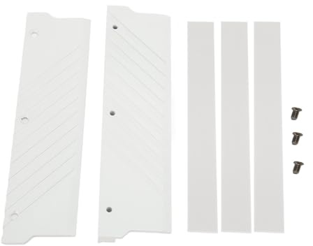 Wakects DDR5 Speicher RAM Kühlkörper, RAM Kühler aus Aluminiumlegierung mit Wärmeableitungsaufkleber für Computer Wasserkühlsystem DDR5 Kühlkörper (WHITE)