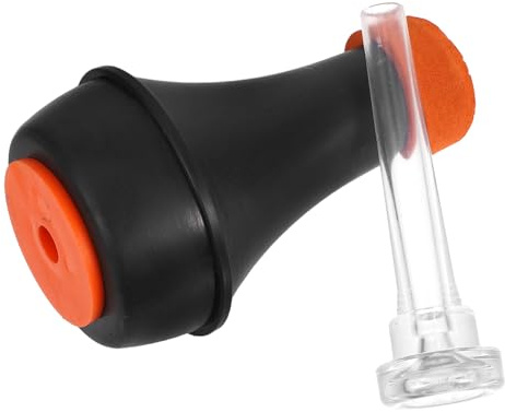 OFFSCH Sordina y Ligera de Trompeta para con Abs Transparente en Boquilla Silenciador Mini Reducción de Volumen de Metal para Práctica Instrumentos