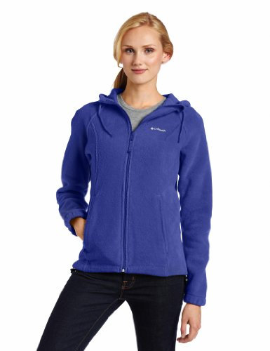 Columbia Women's Benton Springs Classic Fit Full Zip Soft Fleece Jacket, Clematis Blue, X-Small