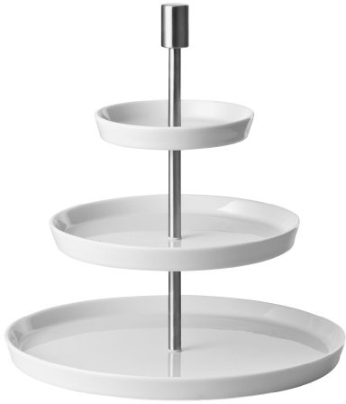 Thomas Loft by Rosenthal Etagere rund 3-TLG, Porcelain, Zentimeter, Weiß