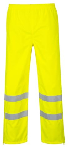 Portwest Pantalón De Alta Visibilidad Transpirable, Tamaño: XXL, Color: Amarillo, S487YERXXL