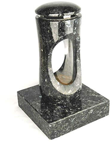designgrab Design small Grablampe mit Sockel aus Granit Labrador Blue Pearl BP