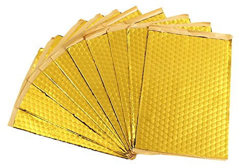 NICOLIE 10 Feuilles Voiture Van Insonorisation Insonorisant Isolation Phonique Coton Amortissement Mat 270X375Mm - Or