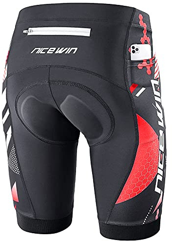 NICEWIN Men’s Cycling Shorts Motorcycle Bike Riding Tights 3D Padded Quick-Dry Half Pants