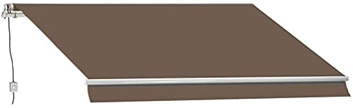 Gruppo Maruccia Tenda da Sole motorizzata 3 x 2 Metri Tenda Parasole elettrica Marrone