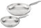 Tefal E492S2 Virtuoso - Set di 2 padelle | 24 + 28 cm | acciaio inossidabile di alta qualità | non sigillato | finitura spazzolata | adatto a induzione | forno fino a 250 °C