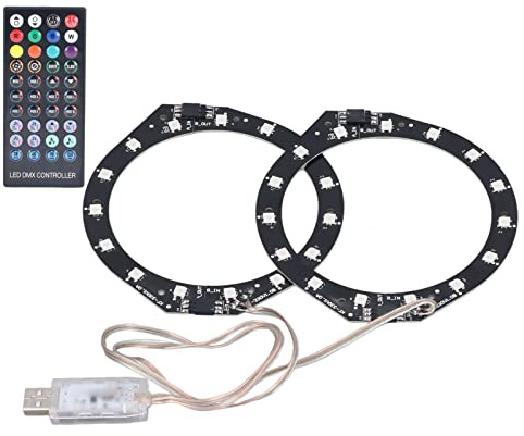 RGB-LED-Lichtleiste für PS5-Konsolen-Frontplatten, Professionelle Bluetooth-Sync-Musik, 400 Effekte, 8 Farben, LED-Bandlichter mit App-Steuerung, RGB-LED-Lichtring für PS5-Konsole