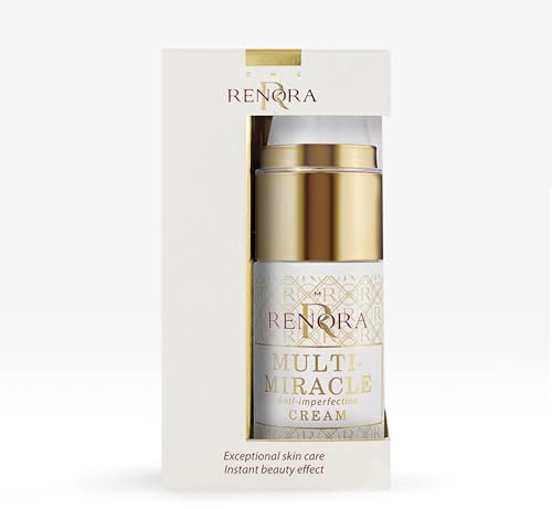 RENORA | Crema viso anti-imperfezioni e idratante | Multi-miracle| Pelle perfetta, cura i segni e le imperfezioni | Rassoda, nutre e ripara| Anti-età | Pelle irritata e sensibile | 15ml