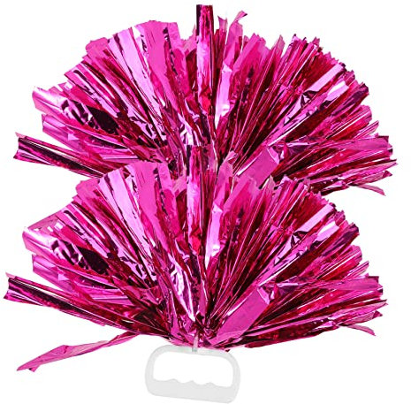 Garneck 2stücke Pompoms Tragbar Für Cheerleading Praktische Tanz-requisiten Multifunktionale Spiele-accessoires Wiederverwendbar in Leuchtenden Farben